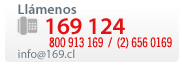 Informaciones 169 187 info@169.cl